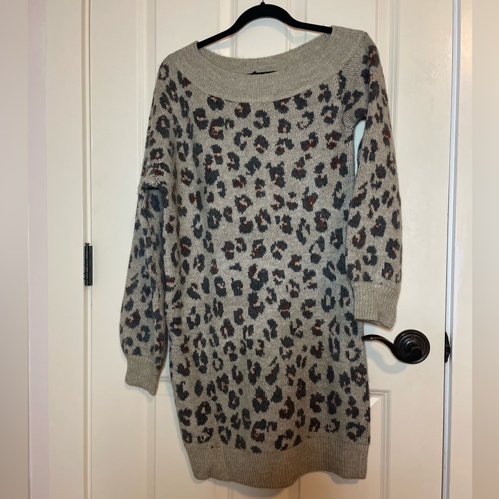 Steve Madden animal print sweater dress
